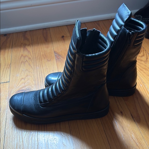 Marcella Moda "Journey"  Black Leather High-Top Women's Boots - Picture 4 of 4